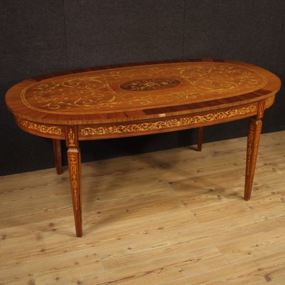 Louis Xvi Style Italian Inlaid Oval, Are Oval Dining Tables Out Of Style