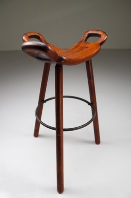 Marbella Barstools by Sergio Rodrigues for Confonorm, Spain, 1970s, Set of 18 Marbella Barstools by Sergio Rodrigues for Confonorm, Spain, 1970s, Set of 18