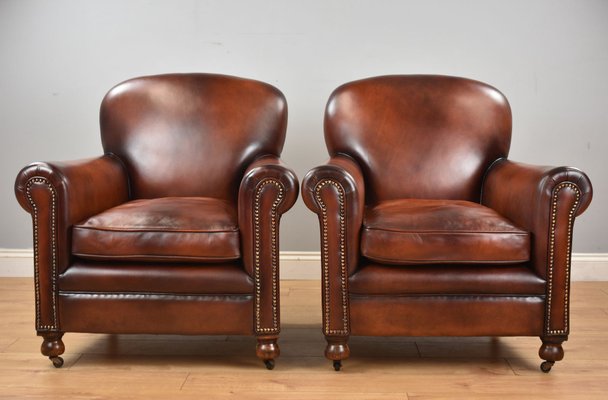 Vintage Hand Dyed Honey Brown Leather, Leather Sofa And Chair Packages