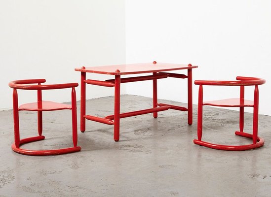 mid century childrens table and chairs