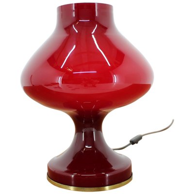 Red Glass Table Lamp By Stefan Tabery 1960s For At Pamono Red Glass Table Lamp By Stefan Tabery, Red Glass Bedside Lamps