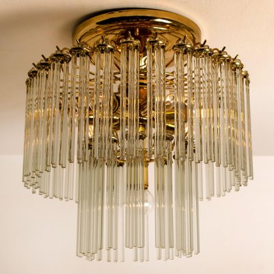 Handblown Glass rods chandelier by Gaetano Sciolari for Lightolier Handblown Glass rods chandelier by Gaetano Sciolari for Lightolier