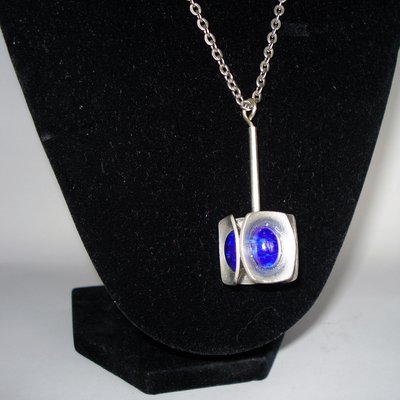 Lapis Lazuli Pewter Pendant by Jorgen 