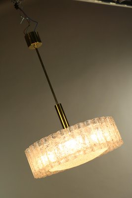 Mid Century Brass Ceiling Lamps from Doria Leuchten, Set of 5 Mid Century Brass Ceiling Lamps from Doria Leuchten, Set of 5