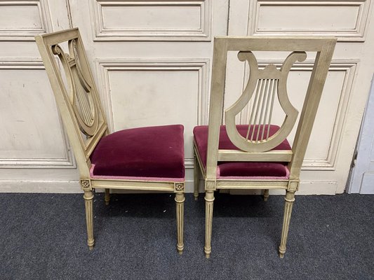Antique French Harp Back Dining Chairs Set Of 6 For At Pamono Antique French Harp Back Dining Chairs