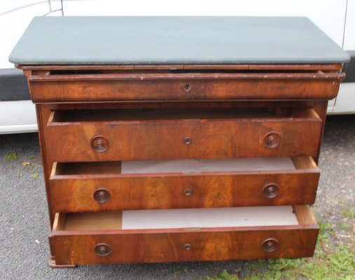 Antique Empire Style Mahogany Chest Of, Painted Empire Dresser