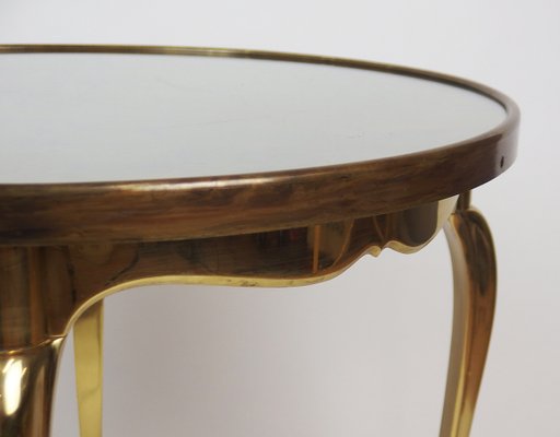 Bronze and Glass Pedestal Table 1950s for sale at Pamono