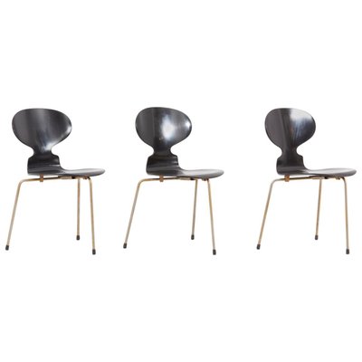 Ant Dining Chairs By Arne Jacobsen For Fritz Hansen Denmark 1950s Set Of 3 En Vente Sur Pamono