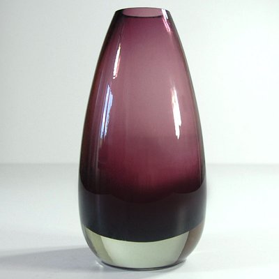 Finnish Glass Vase by Tamara Aladin for Riihimaki / Riihimaen Lasi
