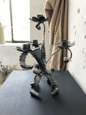 Bougeoir Forme Géométrique Décoration Artisanat en Métal à Mode de