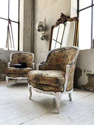 Antique Louis XV Style Lounge Chairs, Set of 2 for sale at Pamono