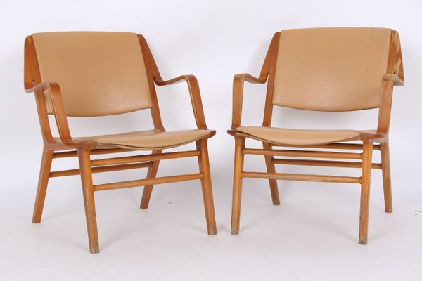 Mid Century Lounge Chairs By Peter Hvidt Orla Molgaard Nielsen For Fritz Hansen Set Of 2 For Sale At Pamono