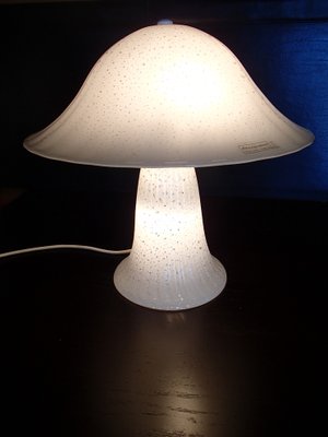 Vintage Murano Glass Table Lamp From, Antique White Glass Table Lamps
