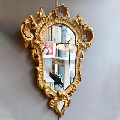 Italian Rococo Style Carved Giltwood, Italian Style Wall Mirrors