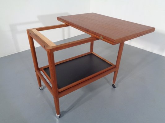 Teak Flip-Flop Expandable Cart with 