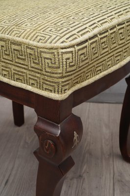 Art Deco Mahogany and Geometric Green Velvet Dining Chairs, 1920s, Set of 6 for sale at Pamono Art Deco Mahogany and Geometric Green Velvet Dining Chairs, 1920s, Set of 6 for sale at Pamono