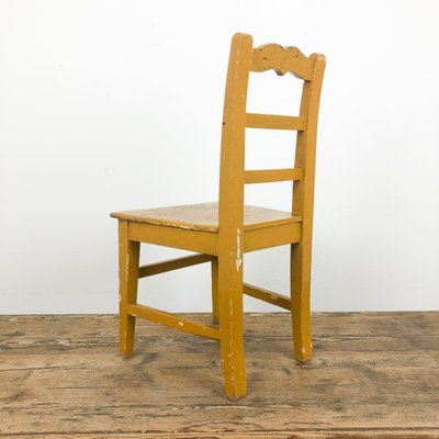 yellow children's chair