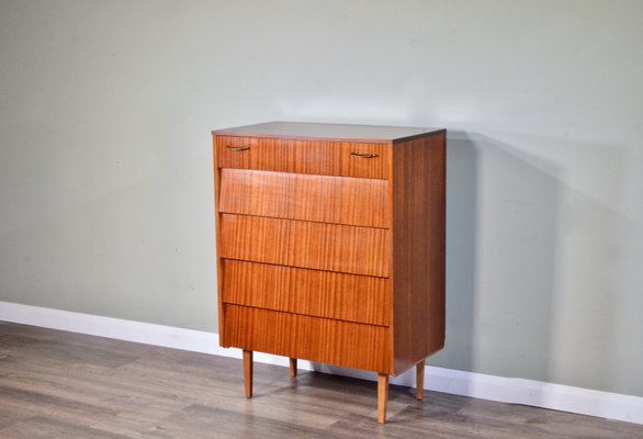 Mid-Century Teak and Brass Chest of 