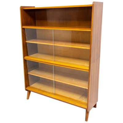 Mid Century Bookcase By Frantisek Jirak, Mid Century Bookcase With Doors And Windows