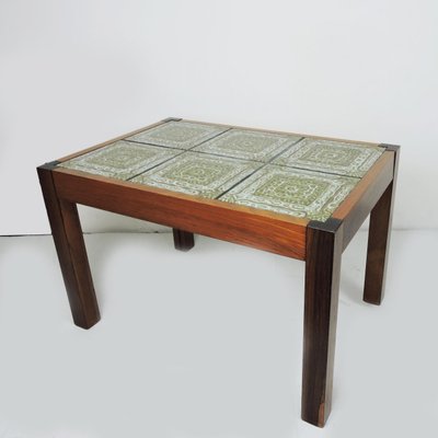 Green Tiled Top Coffee Table With, How To Tile A Wooden Coffee Table