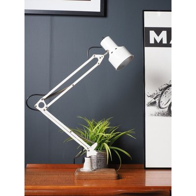 wooden anglepoise lamp