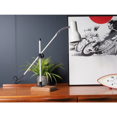 wooden anglepoise lamp
