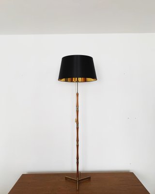 vintage teak floor lamp