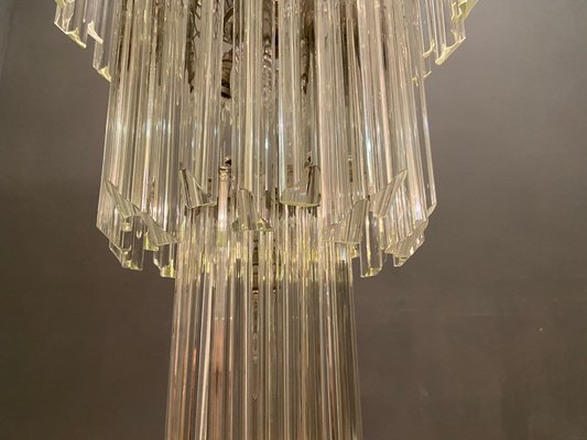 1970s Merano Glass Feather Chandelier 1970s Merano Glass Feather Chandelier