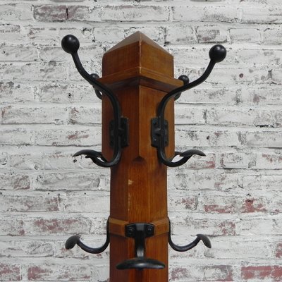 Wooden Coat Stand 1930s For At Pamono, Old Fashioned Wooden Coat Stand