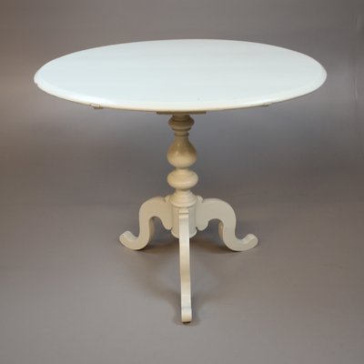 Small Antique Swedish Round Dining, Small Round Pedestal Table