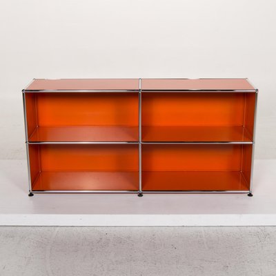 Orange Metal Sideboard From Usm Haller For Sale At Pamono