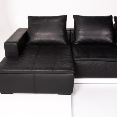 Black Leather Mezzo Sofa Stool From Boconcept Set Of 2 Bei Pamono Kaufen