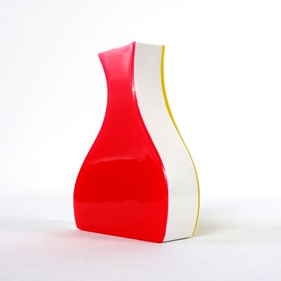 Vintage Colorful Stylized Acrylic Glass Vases from Villeroy & Boch, Set of 3