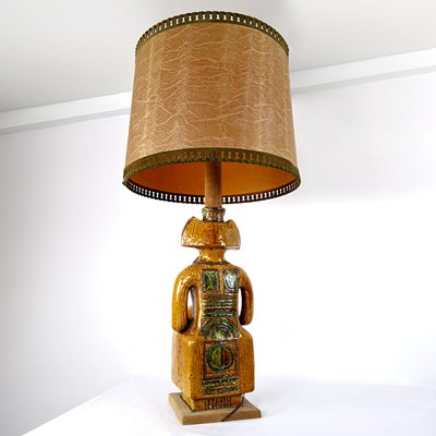 Mid-Century Ceramic Floor or Table Lamp in Mystic and Majestic