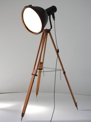 Industrial Tripod Floor Lamp 1960 For, Tripod Floor Lamp And Matching Table