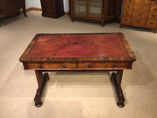 antique library table desk