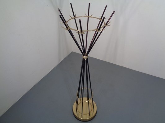 Italian Copper Steel Tubular Coat Rack 1950s for sale at Pamono