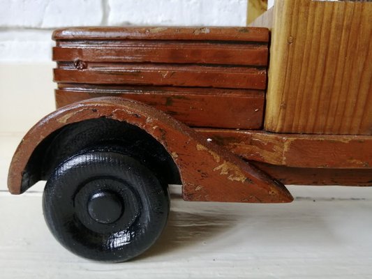 vintage wooden car