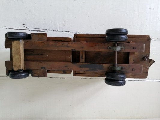 Ancien Jouet En Bois – Personnage D'environ 40 Cm De Haut, Occasion