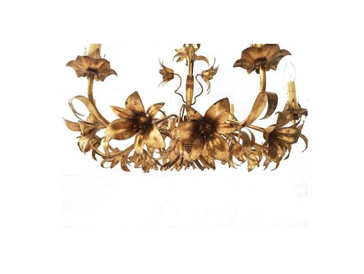 vintage Italian lily tole chandelier | Chandelier, Flower vintage Italian lily tole chandelier | Chandelier, Flower