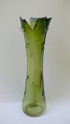Jarrón grande de cristal de Murano, años 50 en venta en Pamono