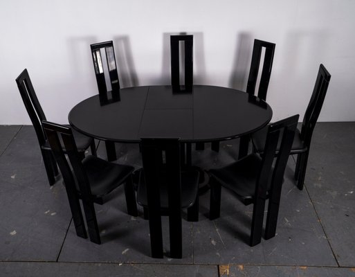Mid Century Black Dining Room Chairs, Black Dining Room Chairs