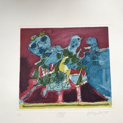 コルネイユ・ギヨーム Corneille Guillaume Guillaume Corneille 1948 Aquatinte / eau forte 1988 for sale