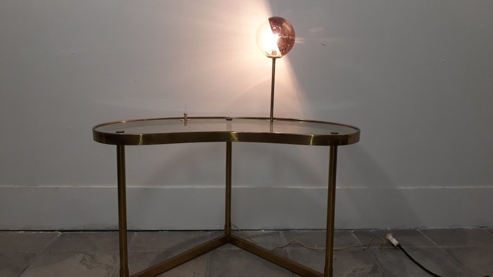 Mid Century Table With Built In Light, Vintage Table With Built In Lamp