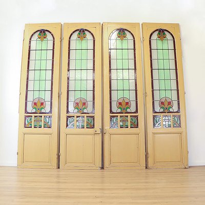 stained glass doors