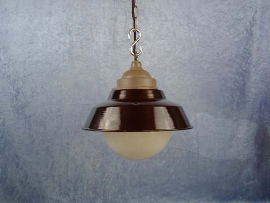 Vintage Swedish Industrial Pendant Lamp With Black Enamel Shade Opaline Glass Globe From Asea 1930s For At Pamono - Enamel Pendant Lamp Shade Vintage Swedish Industrial Pendant Lamp With Black Enamel Shade Opaline Glass Globe From Asea 1930s For At Pamono - Enamel Pendant Lamp Shade