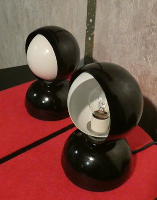 Italian Eclisse Table Lamps by Vico Magistretti for Artemide, 1967, Set of 2 Italian Eclisse Table Lamps by Vico Magistretti for Artemide, 1967, Set of 2