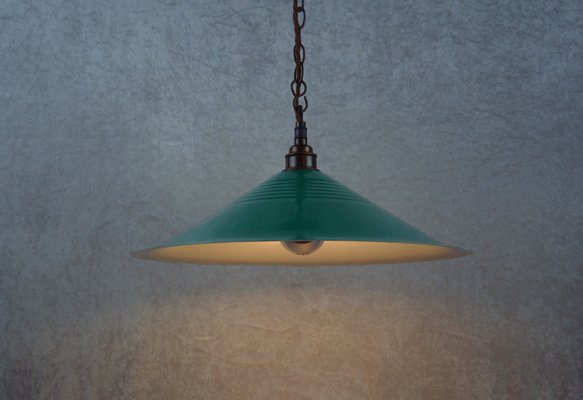 Vintage Coolie Lamp With Green Tin Shade For At Pamono Vintage Coolie Lamp With Green Tin, Coolie Shades For Table Lamps