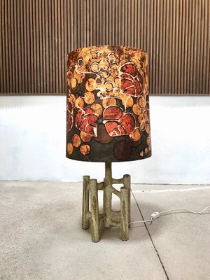 Lampe de salon céramique avec abat-jour