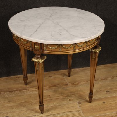 French Louis Xvi Style Coffee Table In, Round Marble Top Coffee Table Vintage